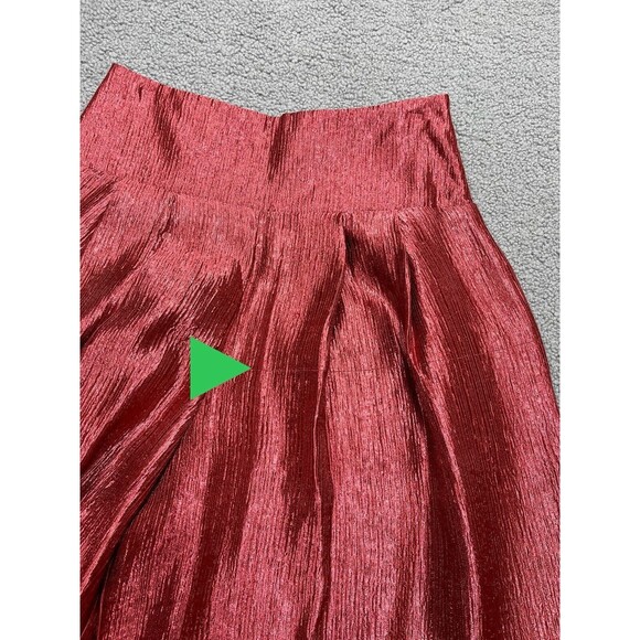 Free People Red Wide Leg Palazzo PANTS - Picture 10 of 10